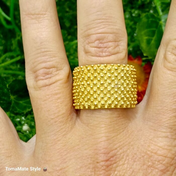 Anello Filigrana Fascia Alta Oro - immagine 3